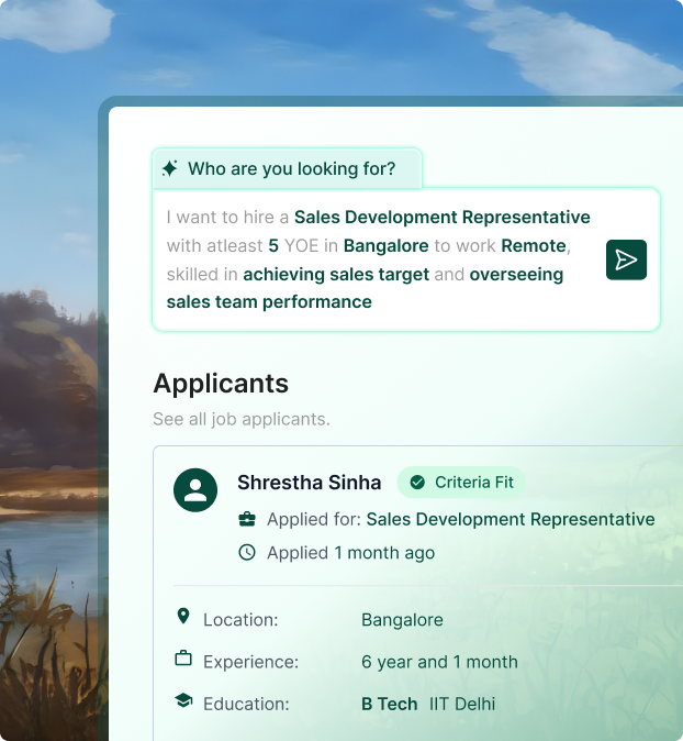 AI interview interface showing immersive candidate assessment